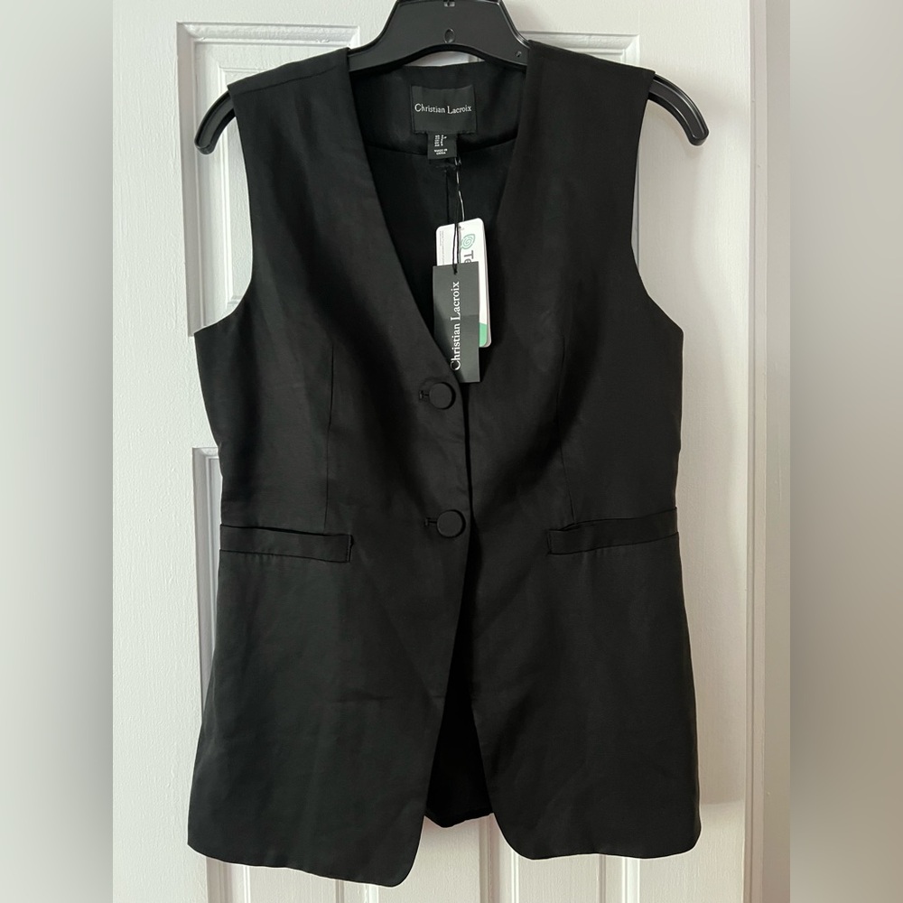 Christian Lacroix Black Sleeveless Vest